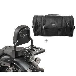 Sissybar XS3 + Hecktasche RB1 für Yamaha XV 950 / R 14-20 mit Gepäckträger Craftride_1