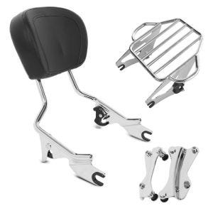 Sissybar + Gepäckträger KI für Harley Davidson Electra Glide Ultra Limited 14-20 chrom_0