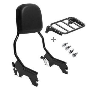 Sissybar für Harley Low Rider / S 18-20 R1 mit Gepäckträger und Docking schwarz_0