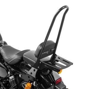Sissybar passend für Harley Davidson Sportster 04-20 Craftride Fast Rider-XXL inkl. Gepäckträger schwarz