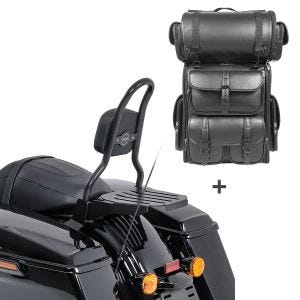 Sissybar CSM + Hecktasche LX für Harley Electra Glide Ultra Limited 14-20 mit Gepäckträger Craftride_1