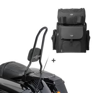 Sissybar CSXL + Hecktasche für Harley Touring 14-20 mit Gepäckträger Craftride_1