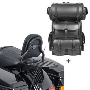 Sissybar CXS + Hecktasche LX für Harley Touring 14-20 mit Gepäckträger Craftride_1