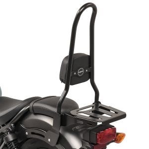 Sissy Bar XL3 passend für Honda Rebel 500 CMX 17-24 mit Gepäckträger schwarz Craftride