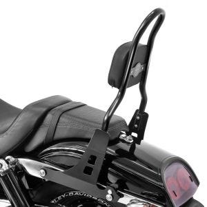 Sissybar compatible avec Harley Davidson Dyna Fat Bob 10-17 Craftride Fast Rider-M noir