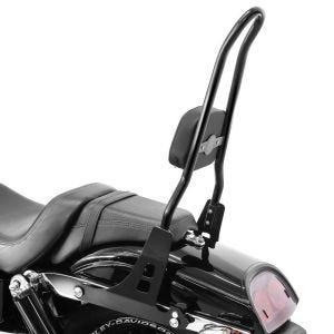 Sissybar compatible avec Harley Davidson Dyna Fat Bob 10-17 Craftride Fast Rider-L noir