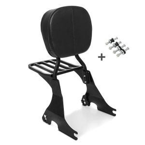 Sissybar passend für Harley Davidson Sportster 883 Iron 09-20 Craftride inkl. Gepäckträger und Docking Kit schwarz