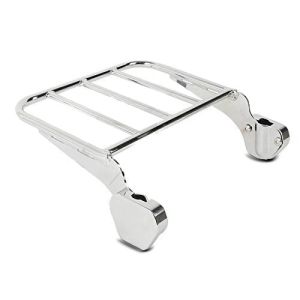 Portebagages pour Sissy Bar compatible avec Harley Davidson Road King 97-08 chrome Craftride