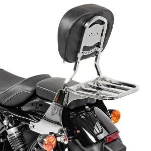 Sissy Bar avec porte bagages compatible avec Harley Davidson Sportster Forty-Eight 48 10-20 chrome Craftride