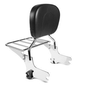 Sissy Bar avec porte bagages S1 compatible avec Harley Davidson Electra Glide Standard 97-08 chrom Craftride