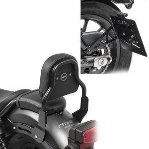 Set Sissy Bar + Kennzeichenhalter seitlich L für Honda Rebel 500 17-21 Craftride XS3_1