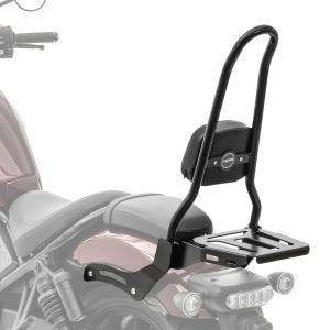 Sissy Bar XL3 für Honda Rebel 1100 2021 mit Gepäckträger schwarz Craftride_1