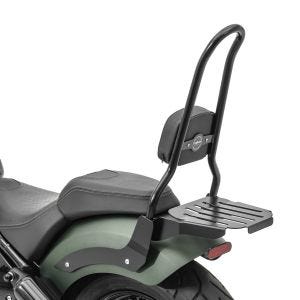 Sissy Bar XL3 passend für Indian Chief Bobber Dark Horse 21-24 mit Gepäckträger schwarz Craftride
