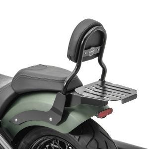 Sissy Bar CL3 compatible avec Indian Chief Bobber Dark Horse 21-24 porte bagages noir Craftride