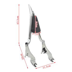 Sissy Bar compatible avec Harley Davidson CVO Road Glide 18-24 Dossier Passager Craftride PV2 chrome