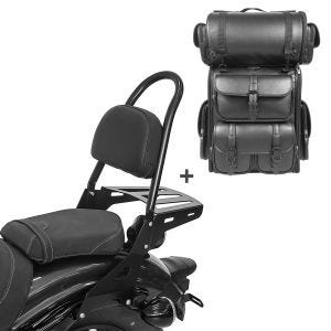 Sissybar CSM + Hecktasche LX für Indian Scout / Sixty 15-20 mit Gepäckträger Craftride_1