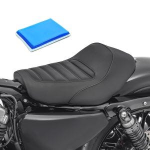 Gel Sitzbank Solo passend für Harley Davidson Sportster 10-20 Fahrersitz Craftride SO5 schwarz