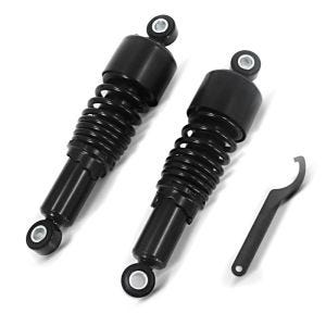 Stoßdämpfer 10,5 Zoll passend für Harley Davidson Sportster 04-20 Federbeine von Craftride schwarz DPLU
