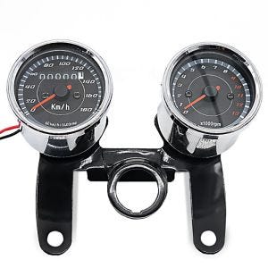 Motorrad Tachometer Drehzahlmesser Analog Craftride VTV chrom
