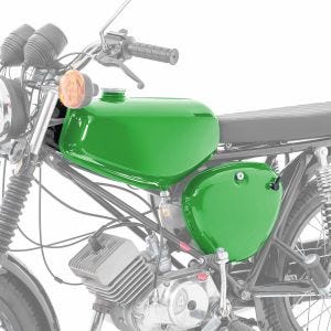 Tank / Benzintank passend für Simson S51 / S50 / S70 mit Seitendeckel Craftride grün