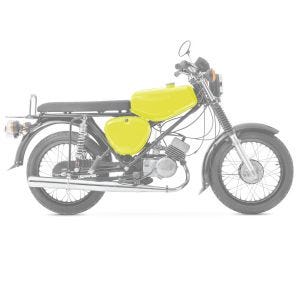 Tank / Benzintank passend für Simson S51 / S50 / S70 mit Seitendeckel Craftride neon gelb DPLS3