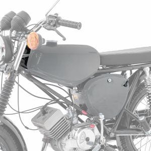 Tank / Benzintank passend für Simson S51 / S50 / S70 mit Seitendeckel Craftride silber