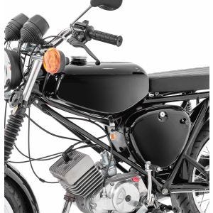 Tank / Benzintank passend für Simson S51 / S50 / S70 mit Seitendeckel Craftride schwarz DPLKA3
