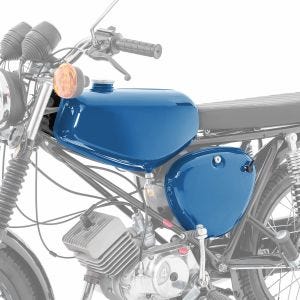 Tank / Benzintank passend für Simson S51 / S50 / S70 mit Seitendeckel Craftride New Style blau