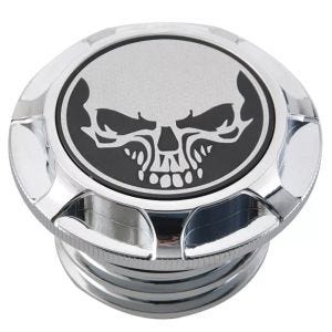 Tankdeckel passend für Triumph Bonneville T100 / T120 Tankverschluss Craftride TS11 Skull chrom