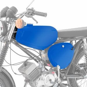 Tank / Benzintank passend für Simson S51 / S50 / S70 mit Seitendeckel Craftride blau matt