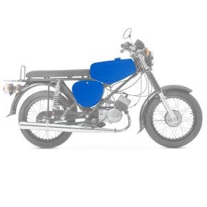Tank / Benzintank passend für Simson S51 / S50 / S70 mit Seitendeckel Craftride blau matt DPLS3