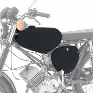 Tank / Benzintank passend für Simson S51 / S50 / S70 mit Seitendeckel Craftride schwarz matt