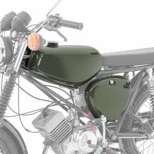 Tank / Benzintank passend für Simson S51 / S50 / S70 mit Seitendeckel Craftride olivgrün