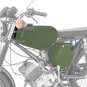 Tank / Benzintank passend für Simson S51 / S50 / S70 mit Seitendeckel Craftride olivgrün matt
