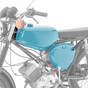 Tank / Benzintank passend für Simson S51 / S50 / S70 mit Seitendeckel Craftride türkis