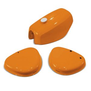 Tank / Benzintank passend für Simson S51 / S50 / S70 mit Seitendeckel Craftride orange DPLS1