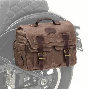 Seitentasche für Triumph Bonneville T120 / T100 Satteltasche Craftride CV1 braun_1