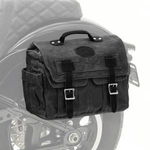 Motorrad Satteltasche Canvas mit Innentasche Craftride CV1 Seitentasche schwarz_1