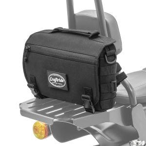 Sacoche de sissybar compatible avec Royal Enfield Meteor 350 Craftride Dark Gear 4L noir