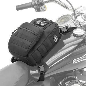Motorrad Tankrucksack Craftride Dark Gear 9L mit Riemenbefestigung