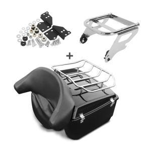 Top Case King passend für Harley Davidson Road King Custom 05-07 mit Docking Rack Gepäck-Grill Craftride