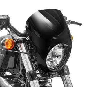 Scheinwerfer Frontmaske passend für Harley Davidson Dyna -2005/ Sportster 95-20 schwarz Craftride
