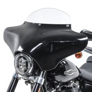 Batwing Verkleidung mit Windschild M für Chopper und Bobber BW8 schwarz-klar_0