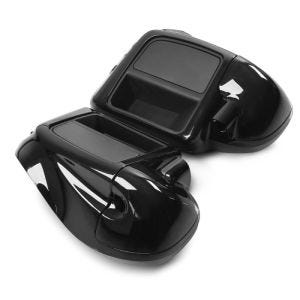 Beinschild passend für Harley Davidson Touring Modelle 14-24 Craftride belüftet schwarz DPLU