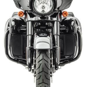 Beinschild passend für Harley Davidson Touring Modelle 14-24 Craftride belüftet schwarz DPLB