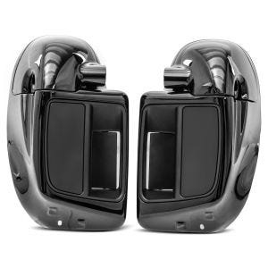 Beinschild passend für Harley Davidson Touring Modelle 14-24 Craftride belüftet schwarz DNP1