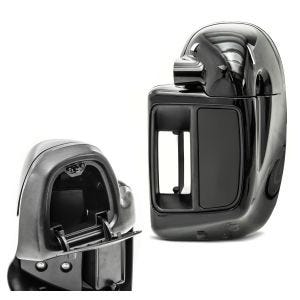 Beinschild passend für Harley Davidson Touring Modelle 14-24 Craftride belüftet schwarz DPLB2