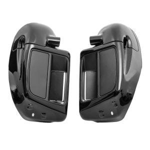 Beinschild passend für Harley Davidson Touring Modelle 14-24 Craftride belüftet schwarz DPL2
