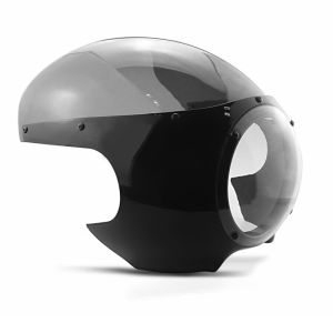 Cafe-Racer Retro Lampenverkleidung Vintage T3 schwarz-rauchgrau Craftride