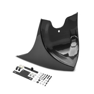 Bugspoiler passend für Chopper / Custombike Motorspoiler Craftride CP9 schwarz CB5922 DPLB
